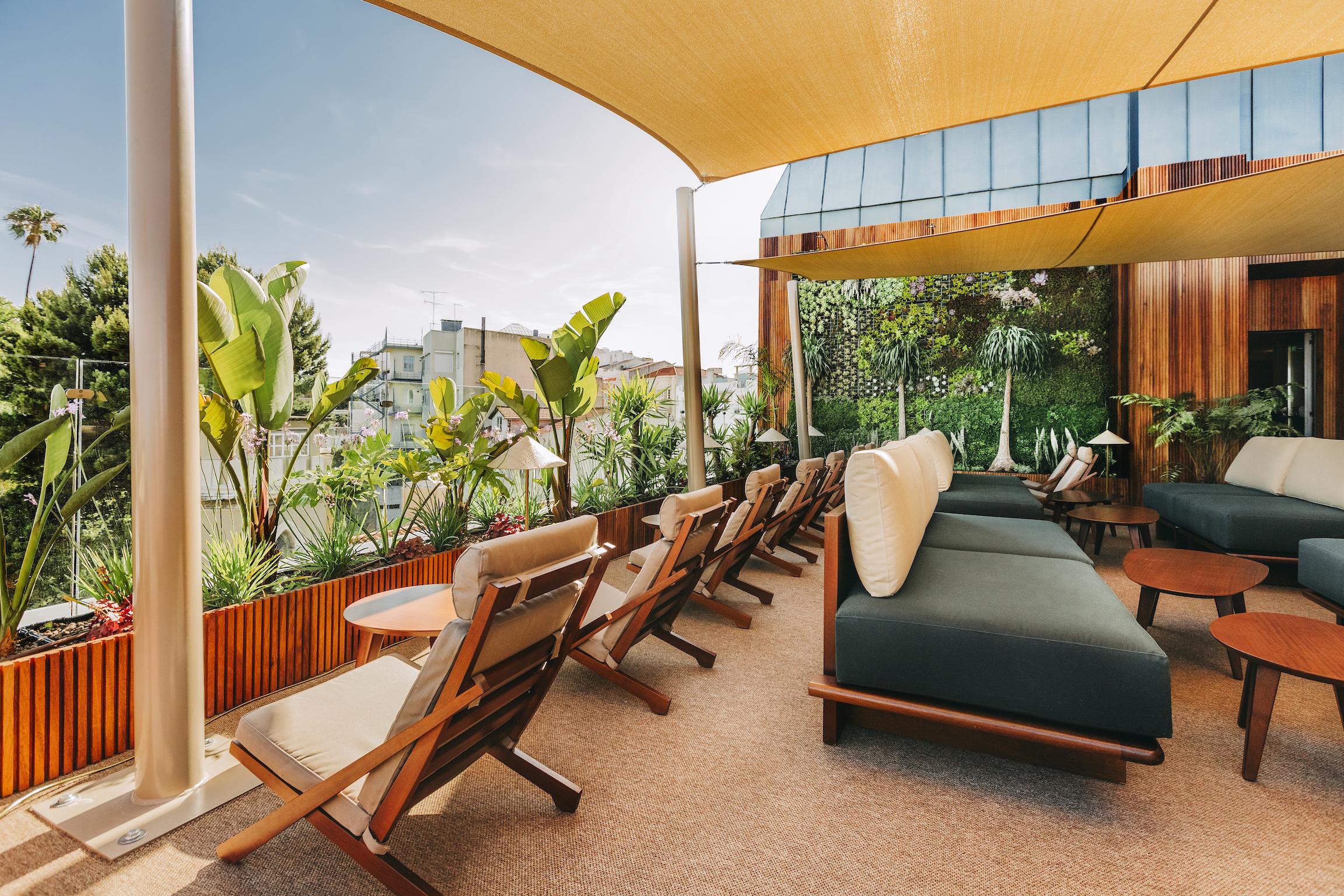 The Vintage Hotel & Spa Lisbon Luaran gambar The rooftop terrace